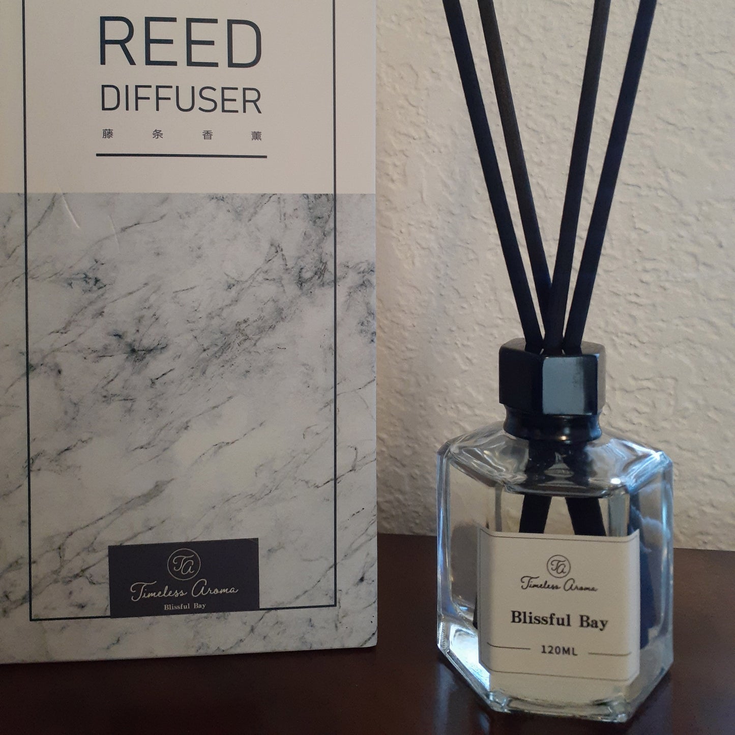 Refresh Your Home with Blissful Bay Reed Diffuser - Natural and Long-Lasting Aromatherapy!