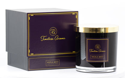 A Cozy and Relaxing Ambiance with Viola Mist Candle - Premium Quality