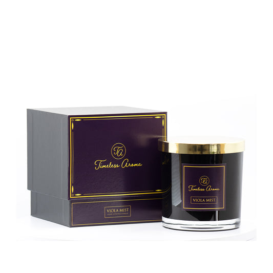 A Cozy and Relaxing Ambiance with Viola Mist Candle - Premium Quality